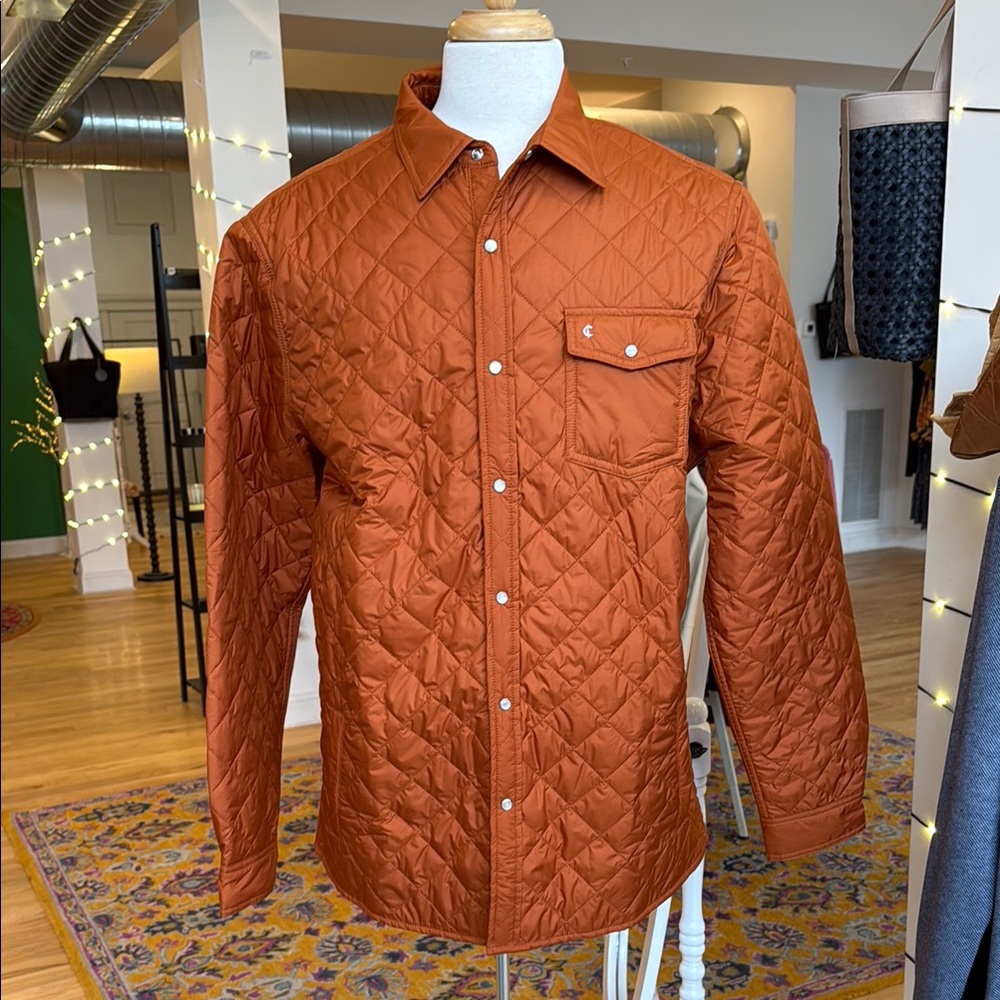 Criquet Men's Quilted Rust Jacket